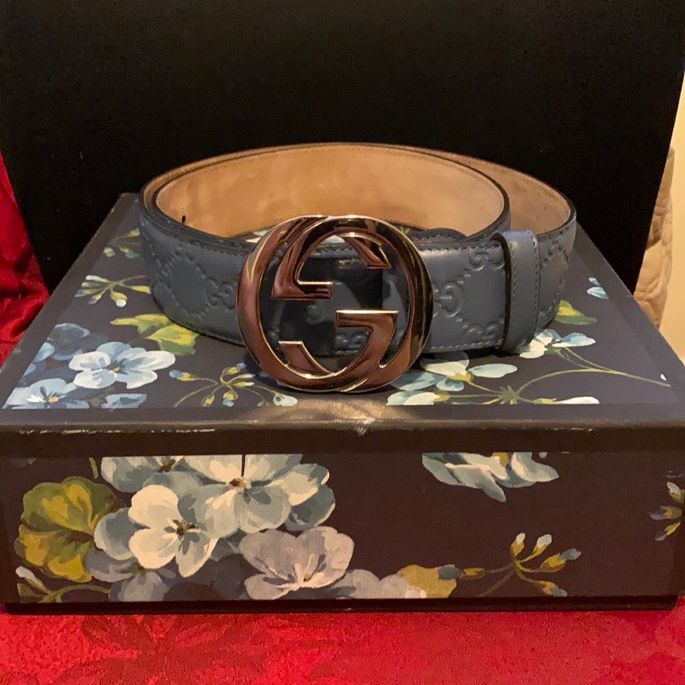 GUCCI SIGNATURE MONOGRAM  BELT